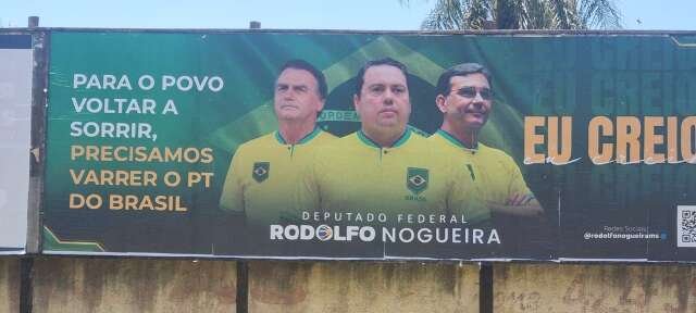 Justiça determina retirada de outdoor de Rodolfo Nogueira contra o PT