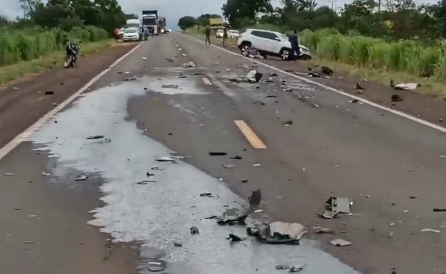 Carreta tombada em acidente na MS-134 é retirada após 4 horas de interdição