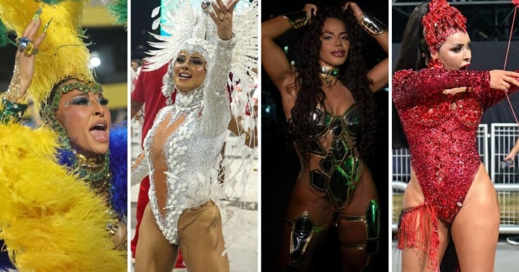 Carnaval 2026: Musas e Rainhas Brilham em Ensaios