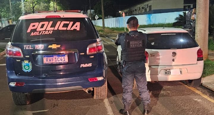 Polícia Militar apreende veículo com restrição em Nova Andradina e registra ocorrência