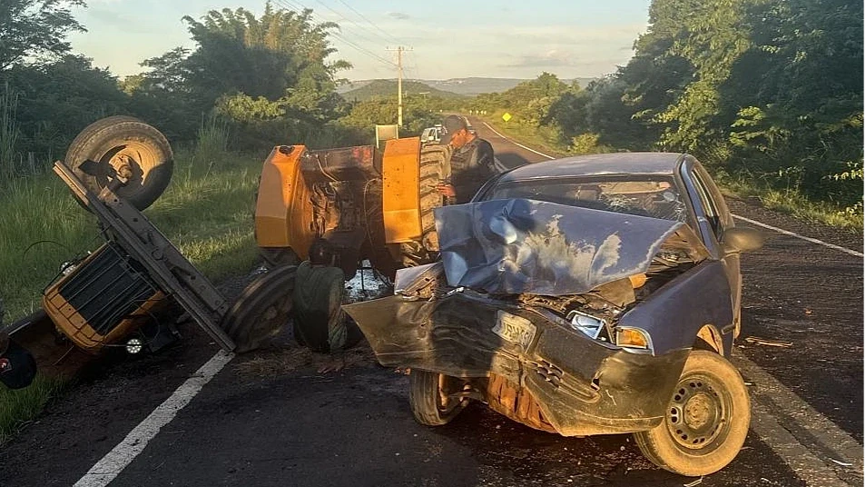 Colisão no interior deixa quatro feridos