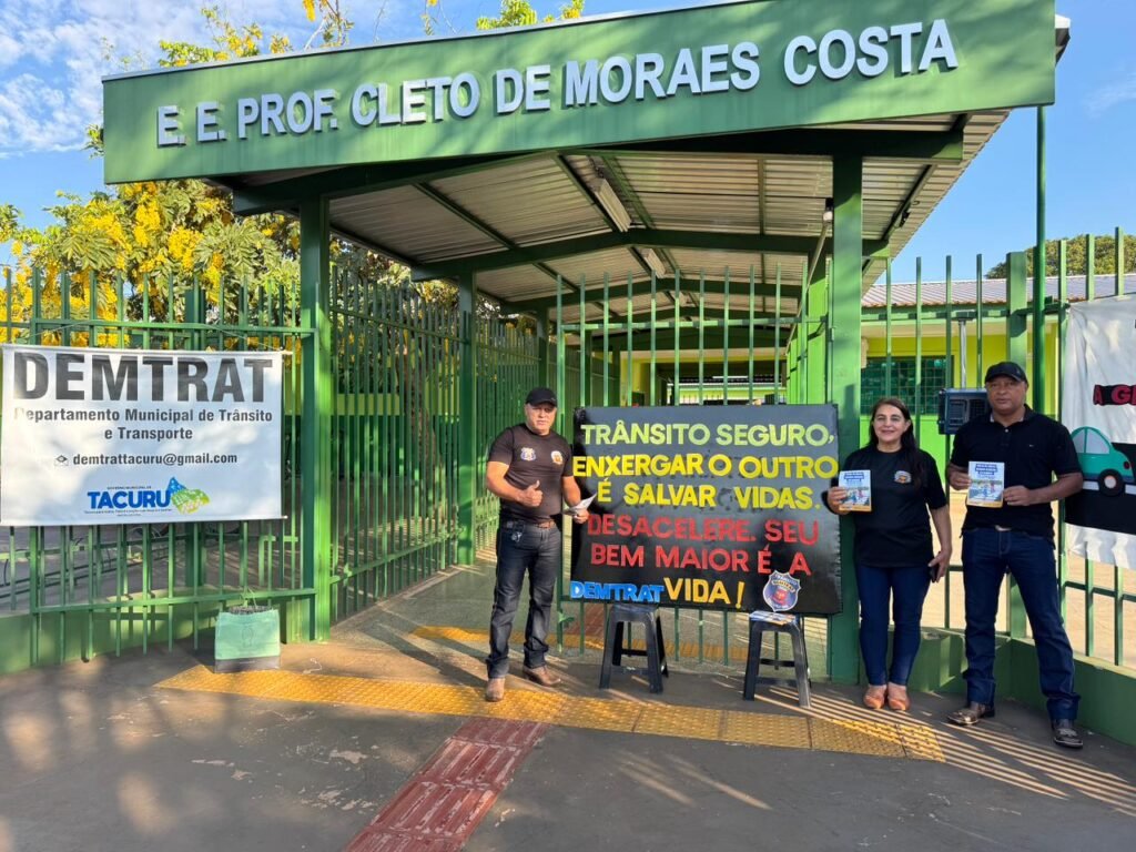 Ação de conscientização sobre trânsito seguro reforça importância da responsabilidade no veículo