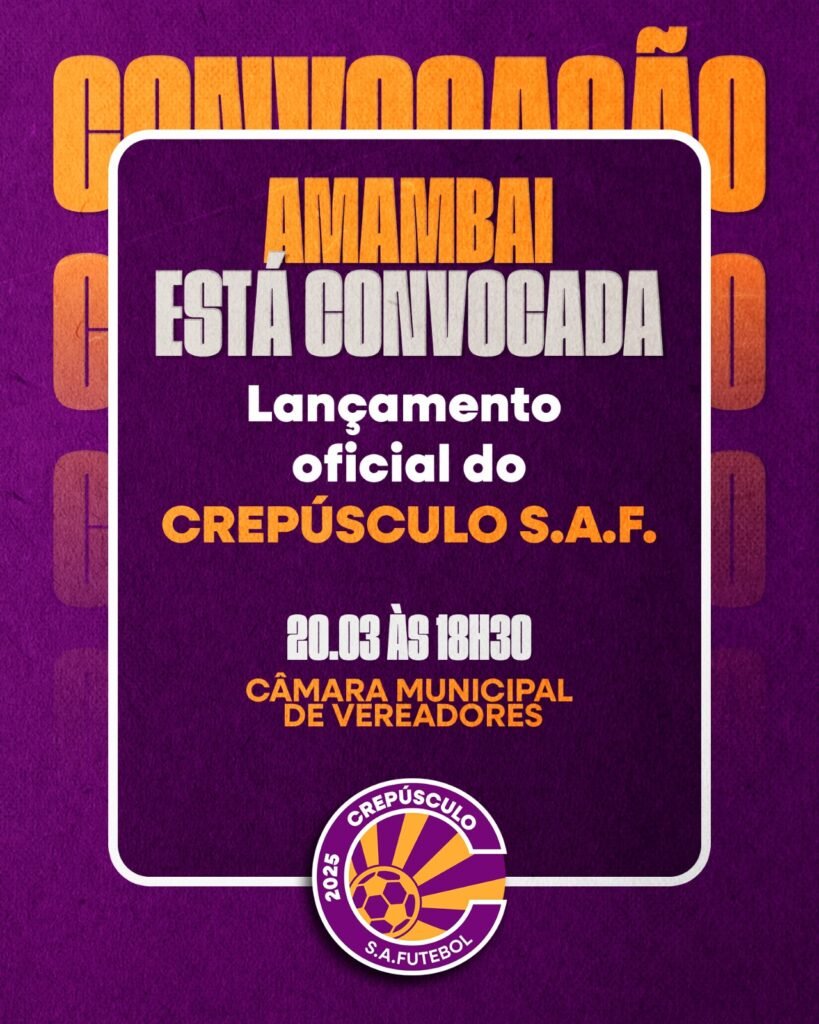 Crepúsculo S.A.F. realiza apresentação oficial de atletas em Amambai nesta sexta-feira