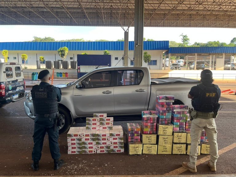 Cigarros contrabandeados são apreendidos em Ivinhema