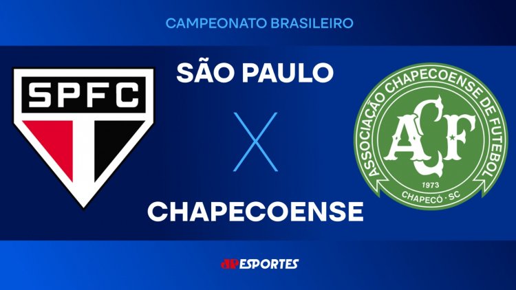 Transmissão ao vivo de São Paulo e Chapecoense no Campeonato Brasileiro
