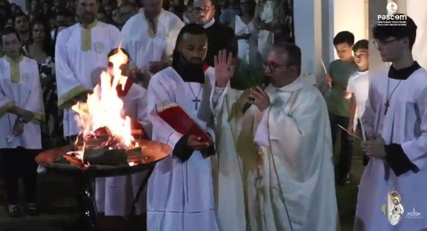 Transmissão ao vivo da Vigília Pascal do Santuário de Nova Andradina