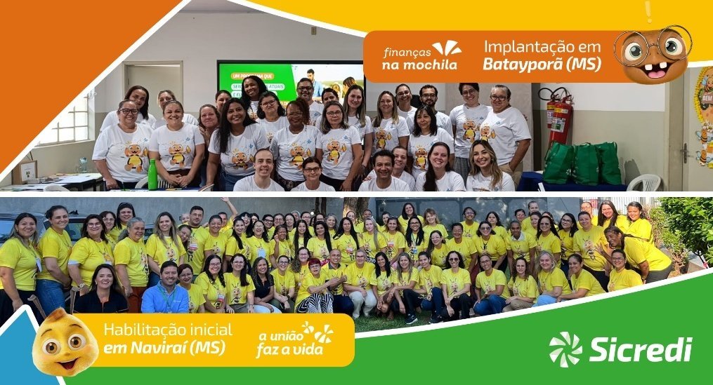 Sicredi Centro-Sul MS/BA expande sua atuação com programas educacionais em Batayporã e Naviraí