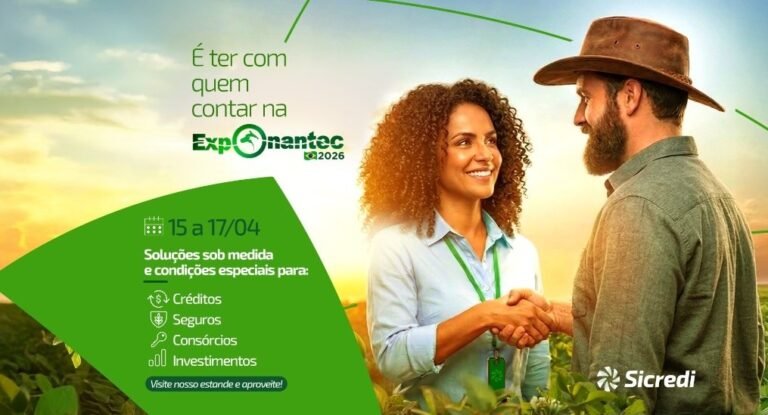 Sicredi Centro-Sul MS/BA confirmada na participação da Exponantec em 2026