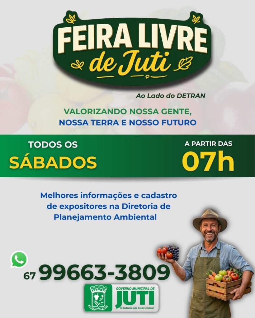 Feira Livre em Juti: um espaços para valorizar a agricultura local
