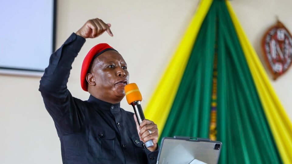 Julius Malema é condenado a cinco anos de prisão por posse ilegal de arma e outros crimes