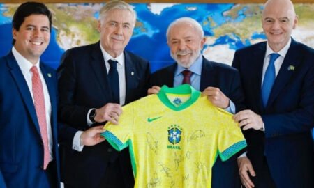 Lula e Ancelotti discutem convocação de Neymar para a seleção brasileira