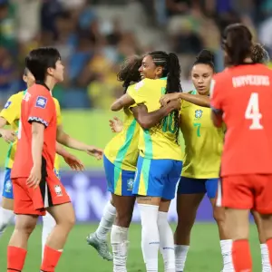 Brasil inicia Fifa Series com goleada sobre a Coreia do Sul em Cuiabá