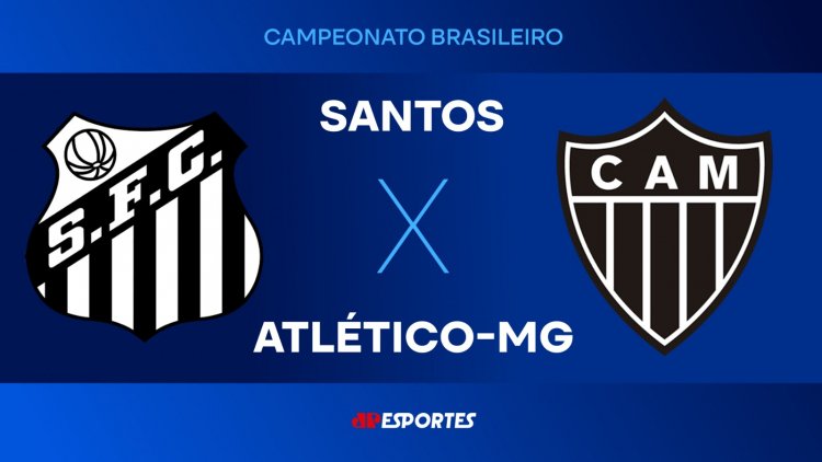 Santos enfrenta Atlético-MG neste sábado pela 11ª rodada do Campeonato Brasileiro