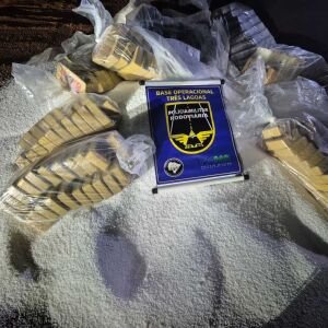 Drogas apreendidas após acidente de trânsito em Santa Rita do Pardo