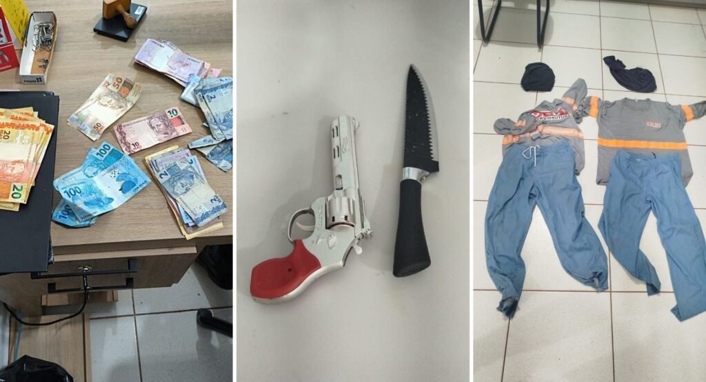 Suspeitos de roubo são detidos pela Polícia Militar em Angélica