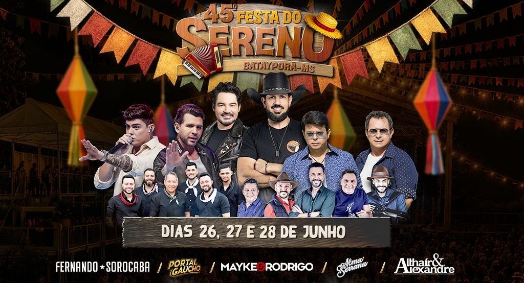 Festa do Sereno celebra 45 anos com grandes nomes do sertanejo