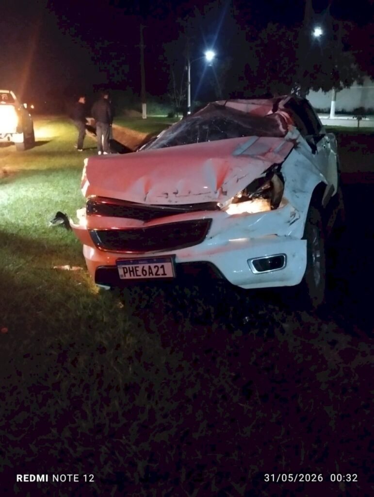 Acidente na MS-141 deixa motorista ferido em Ivinhema