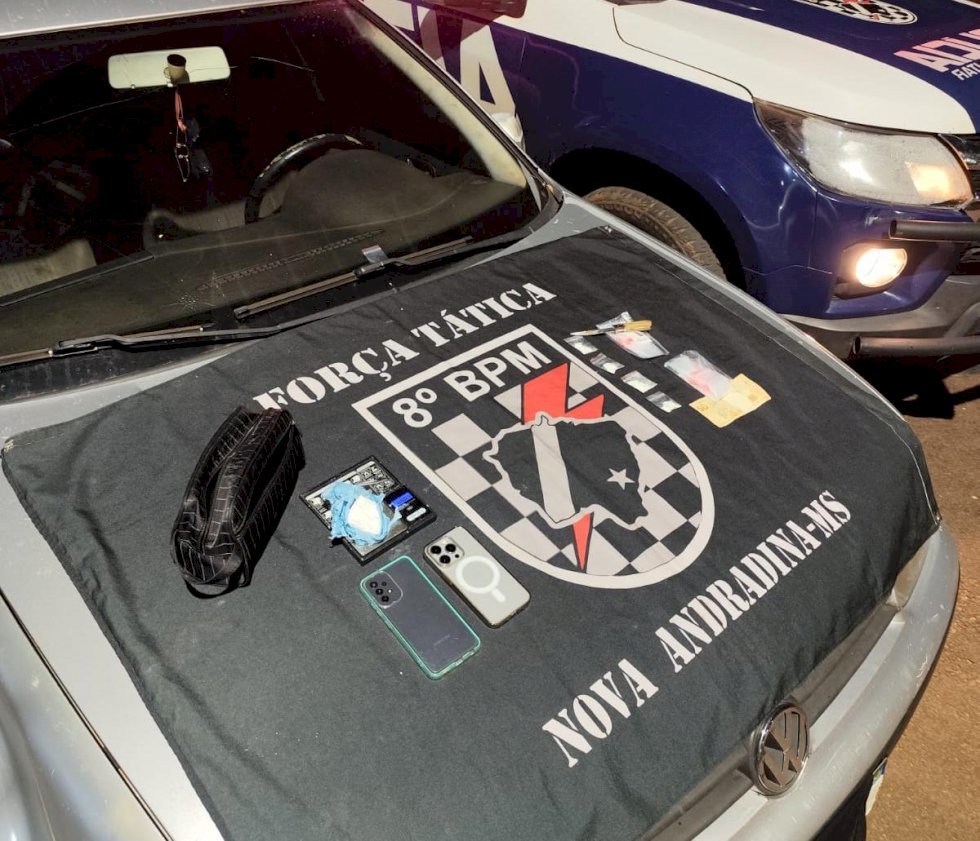 Polícia Militar apreende cocaína e detém suspeitos em Ivinhema