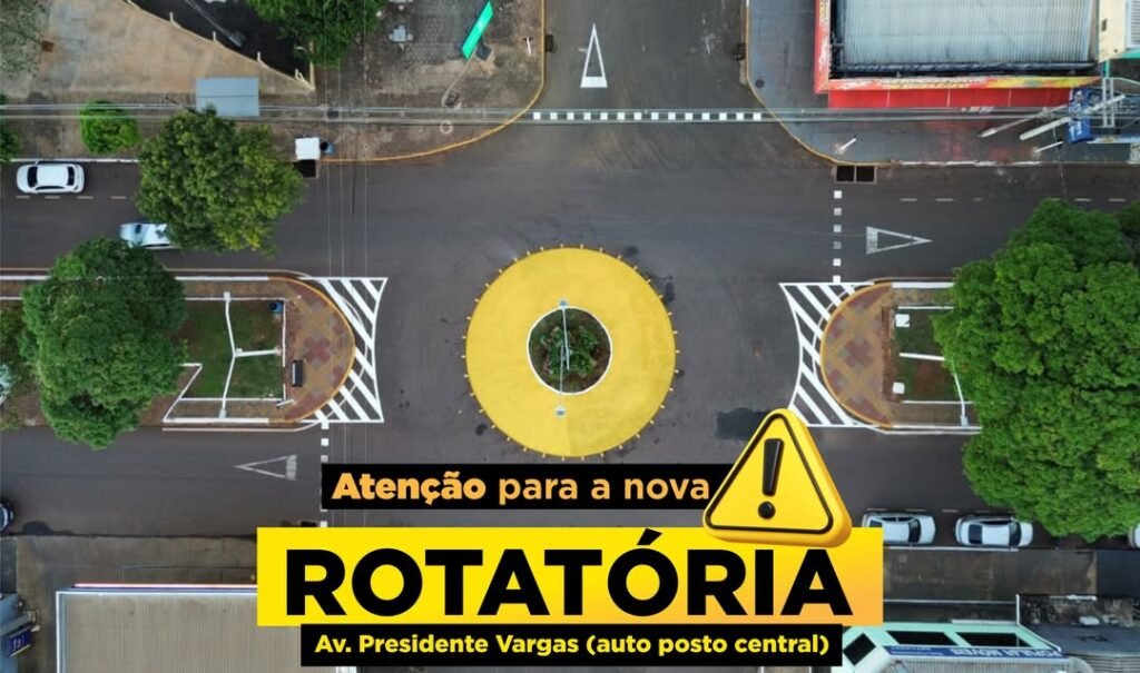 Transformação da Ilha de Trânsito em Rotatória na Avenida Presidente Vargas