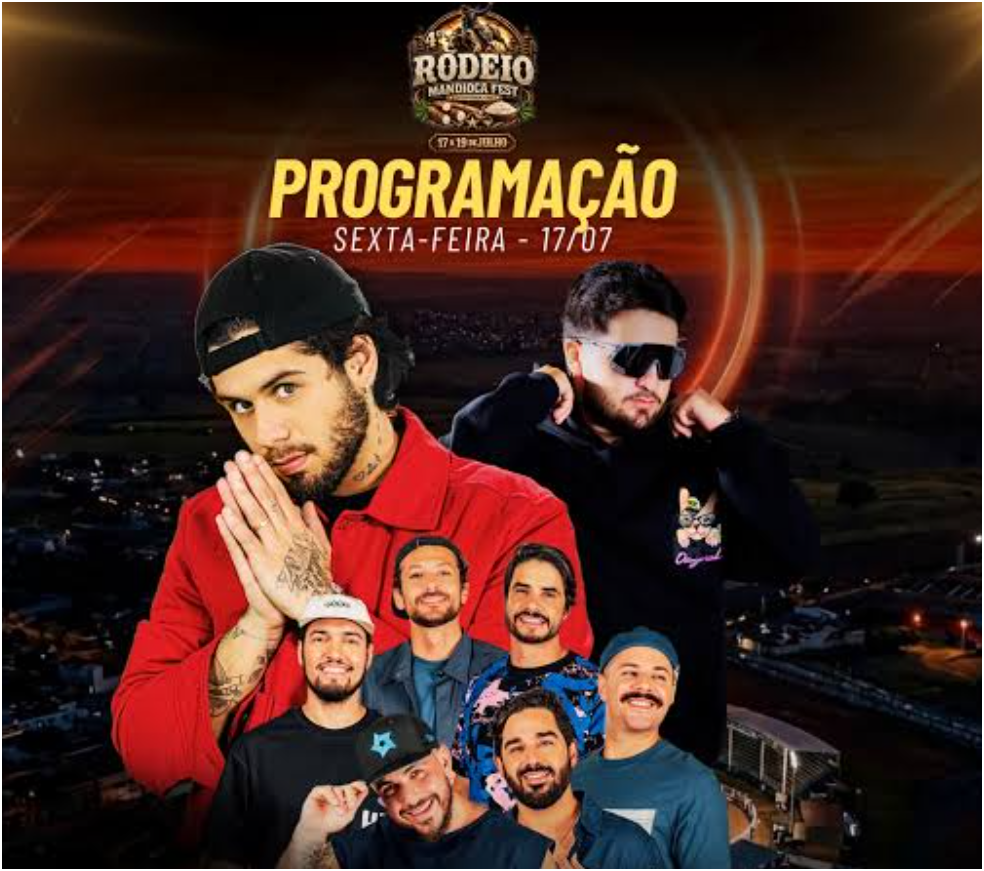 Juliano Ferro prepara Festa da Mandioca histórica em Ivinhema com shows de Ícaro e Gilmar e Zé Felipe