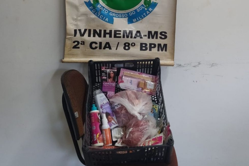 Ivinhema: Ação da Polícia Militar resulta na prisão de mulher por furto em supermercado