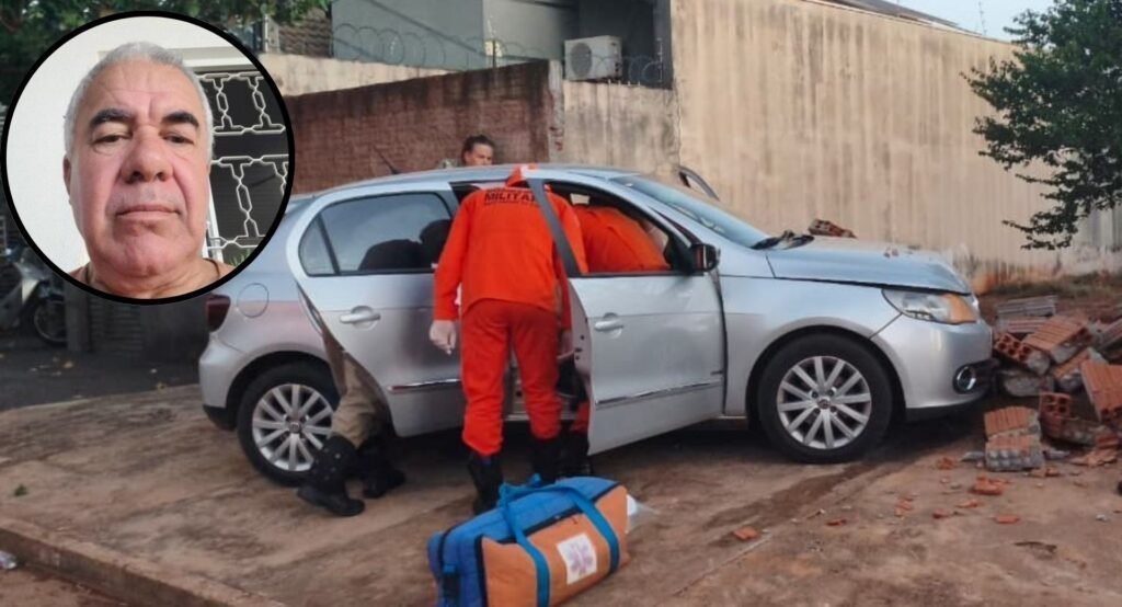Motorista que passou mal e SE acidentou em Nova Andradina falece em hospital