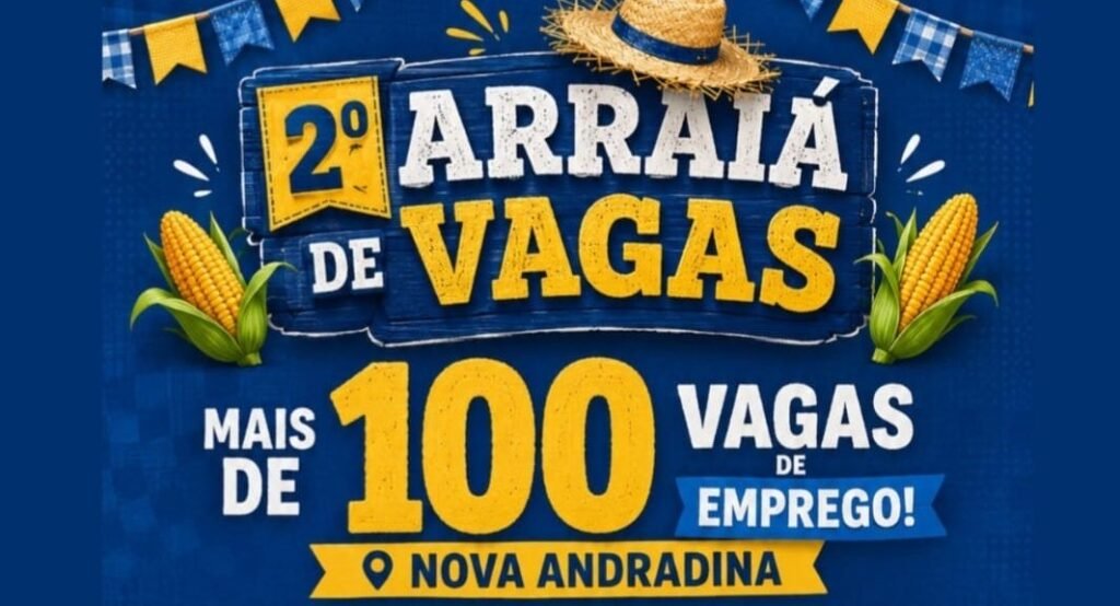 Nova Andradina recebe 2º Arraiá de Vagas com mais de 100 oportunidades de emprego