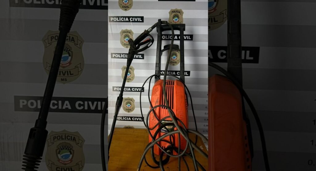 Lavadora de alta pressão furtada é recuperada pela Polícia Civil em Batayporã