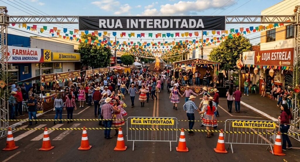 Ruas de Nova Andradina serão interditadas para celebrações juninas