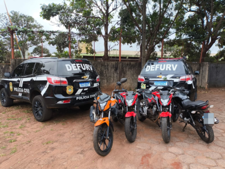 Operação policial resulta na prisão de cinco suspeitos de furtos de motos em Campo Grande