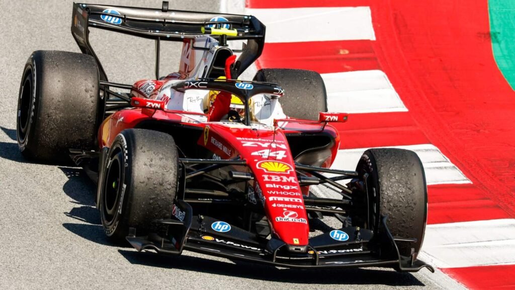 Hamilton conquista primeira vitória pela Ferrari no GP da Espanha