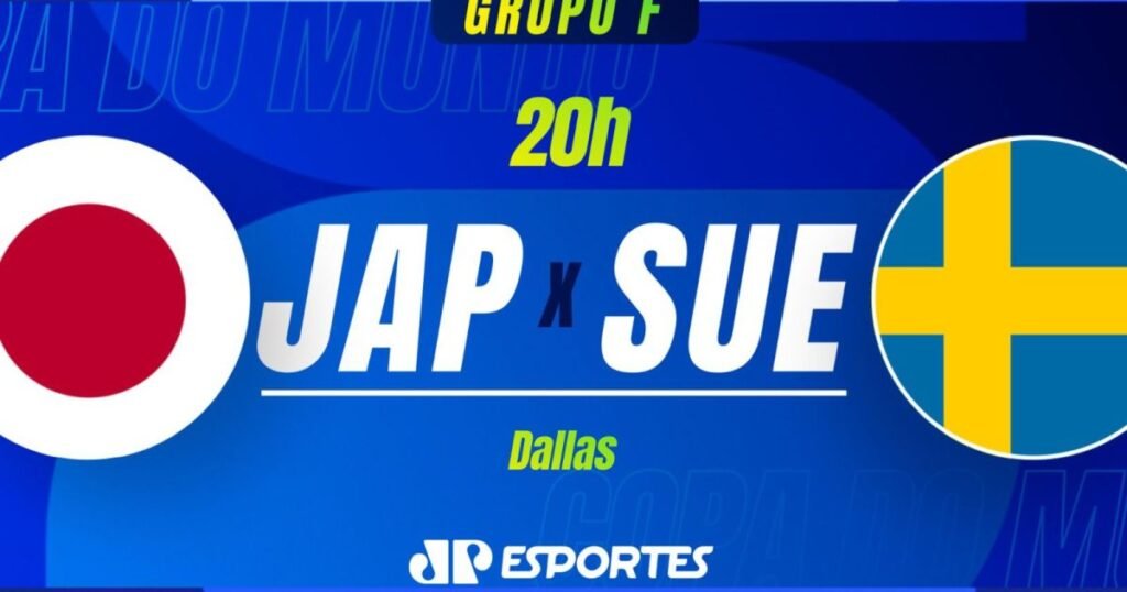 Japão e Suécia SE enfrentam na Copa do Mundo 2026