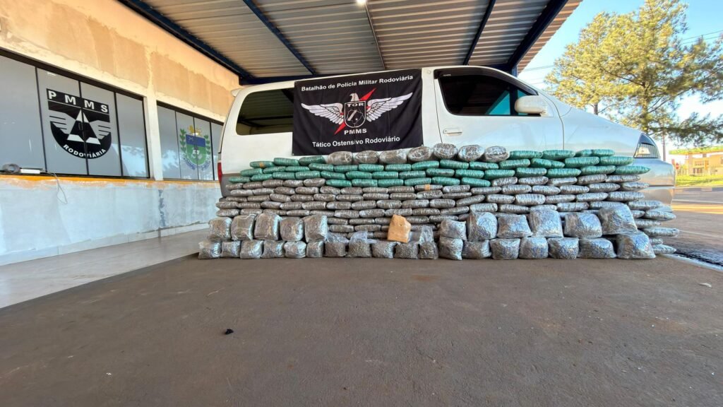 Polícia Rodoviária apreende quase 240 quilos de skunk em Coronel Sapucaia