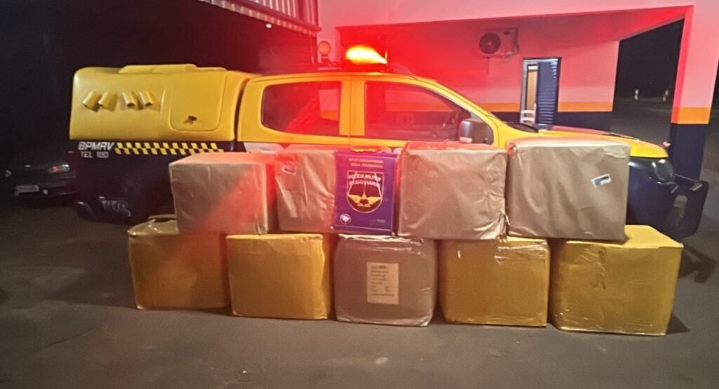 Polícia apreende óculos importados em ônibus na MS-134 em Nova Andradina