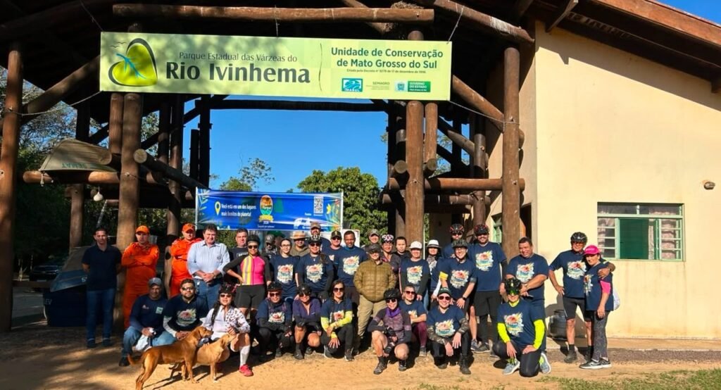 Passeio ciclístico marca atividade da Secretaria de Meio Ambiente em Parque Estadual