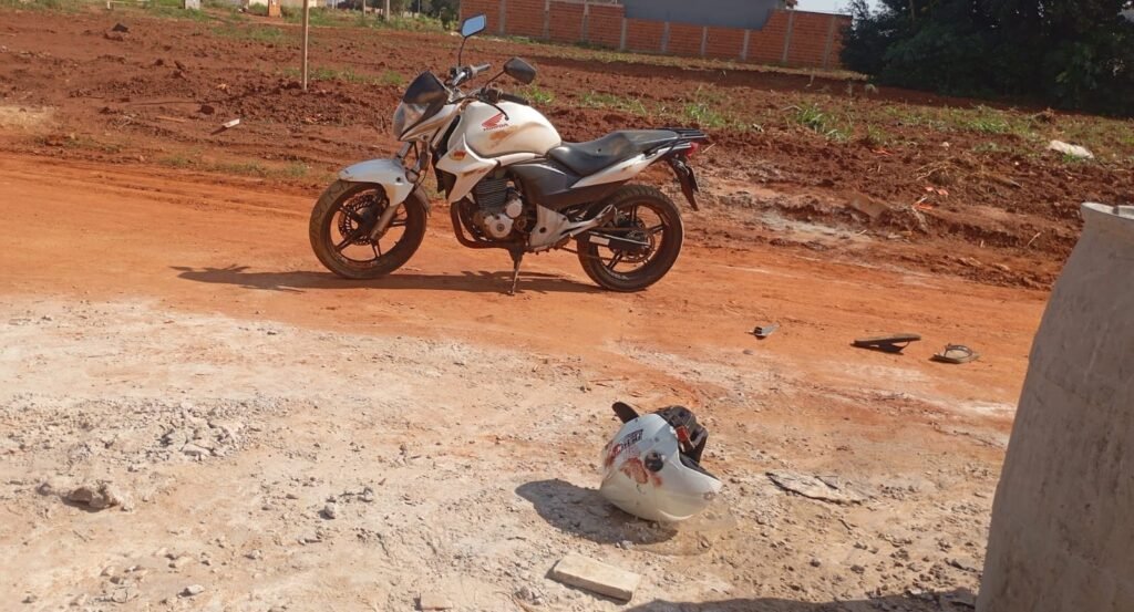 Motociclista se feriu ao tentar escapar de abordagem policial em Batayporã