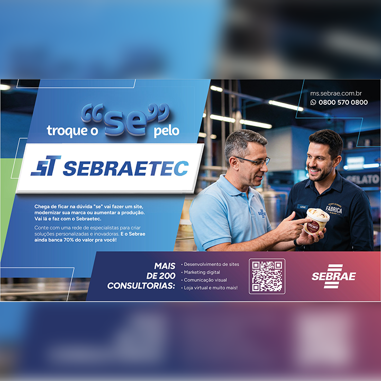 Sebraetec oferece consultorias acessíveis para pequenos negócios em MS