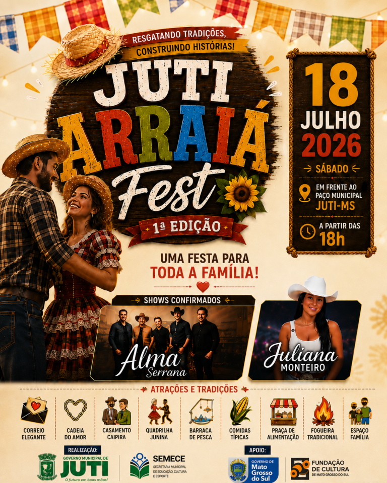 Juti se prepara para a 1ª Edição do Juti Arraiá Fest com diversas atrações