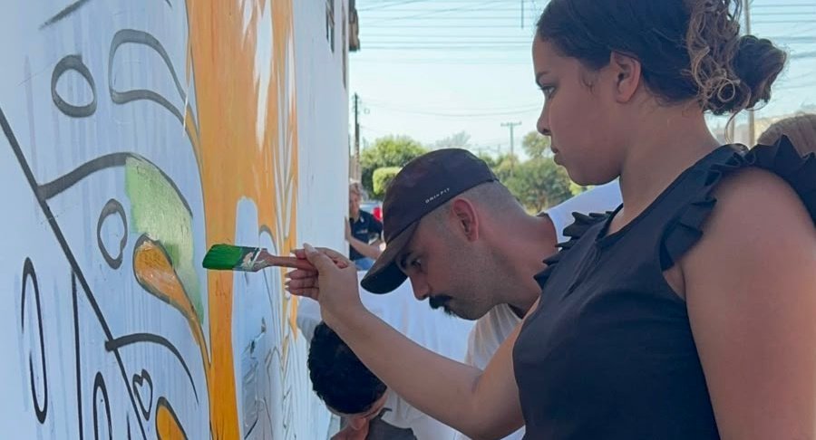 Oficina de grafite é promovida em Nova Andradina através de parceria entre Rotary e Itaipu