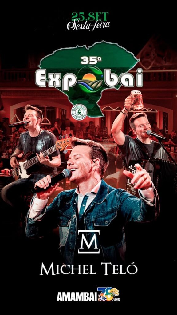 35ª EXPOBAI contará com show de Michel Teló em Amambai