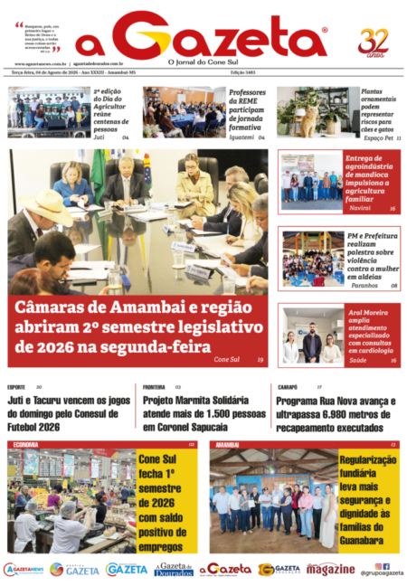 Destaques de Amambai e Região na Edição de 04 de Agosto de 2026