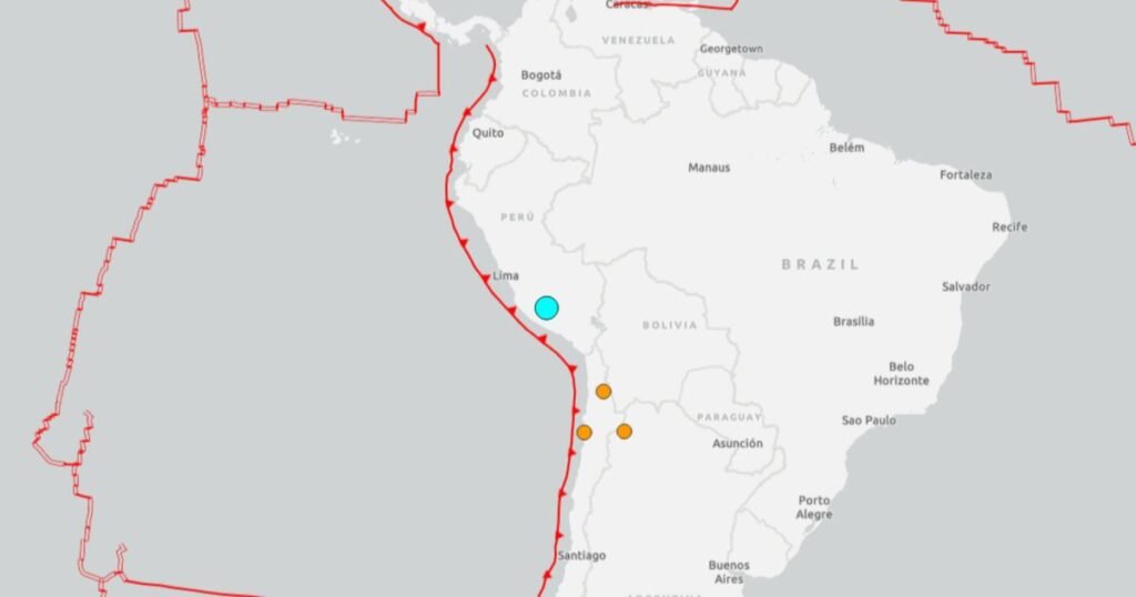 Terremoto de 6,7 graus atinge o sul do Peru sem registro de danos